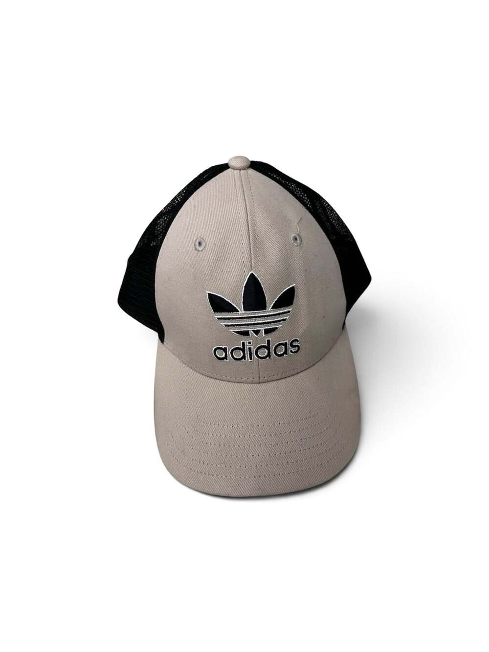 Adidas Originals Icon Trucker Cap in Sand Beige and Black